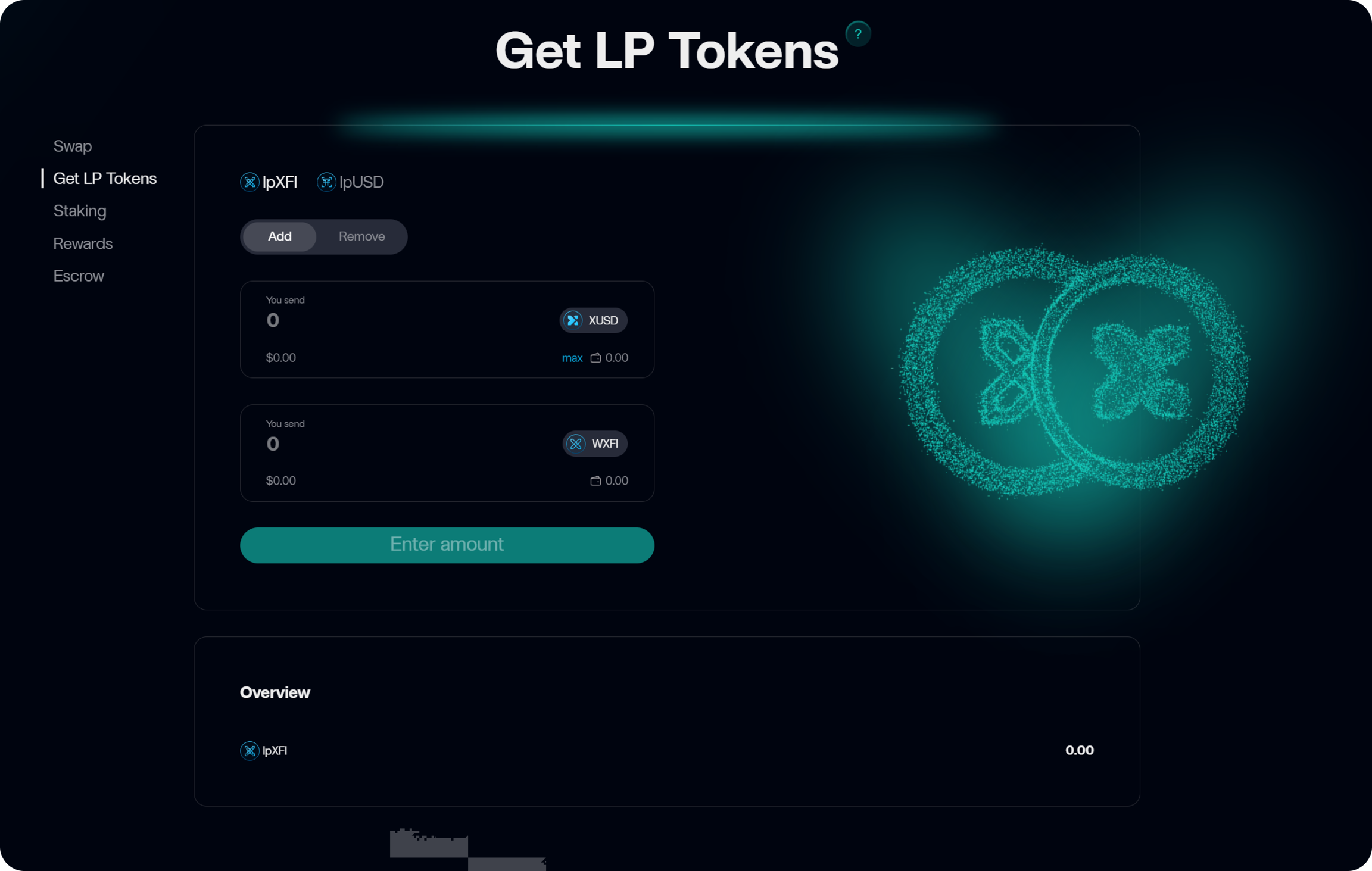 Interface de Tokens LP
